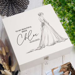 ukgiftstoreonline Personalised To My Beautiful Bride Wedding Gift Keepsake Memory Box