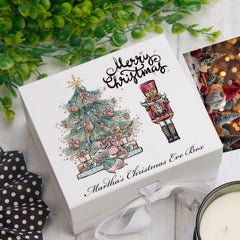 ukgiftstoreonline Personalised Boys Christmas Eve Box For Kids Keepsake Memory Box ukgiftstoreonline Ribbon Box Medium