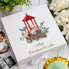 Personalised Christmas Eve Box With a Traditional Candle Design