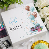 Personalised 40th Birthday Gifts For Him Keepsake Memory Box