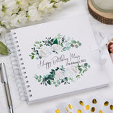 Personalised Flowers Birthday Scrapbook Photo Album