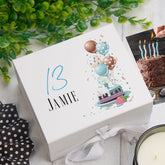 Personalised 13th Birthday Gifts For Him Keepsake Memory Box