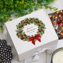 ukgiftstoreonline Personalised Merry Christmas Keepsake Memory Box