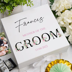 ukgiftstoreonline Personalised Mother of The Groom Wedding Keepsake Memory Box Gift