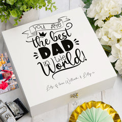ukgiftstoreonline Personalised Best Dad In The World Keepsake Memory Gift Box
