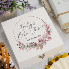 ukgiftstoreonline Personalised Baby Shower Keepsake Memory Box Keepsake Memory Box ukgiftstoreonline