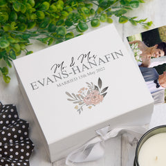 ukgiftstoreonline Personalised Mr & Mrs Wedding Keepsake Memory Box
