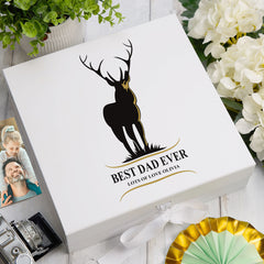 ukgiftstoreonline Personalised Best Dad Ever Keepsake Memory Box