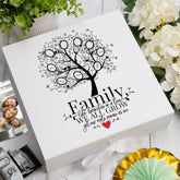 ukgiftstoreonline Personalised Family like a branches on a tree Keepsake Memory Box