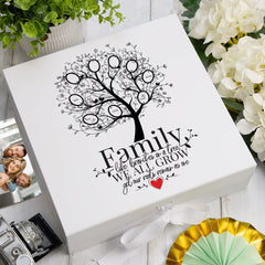 ukgiftstoreonline Personalised Family like a branches on a tree Keepsake Memory Box