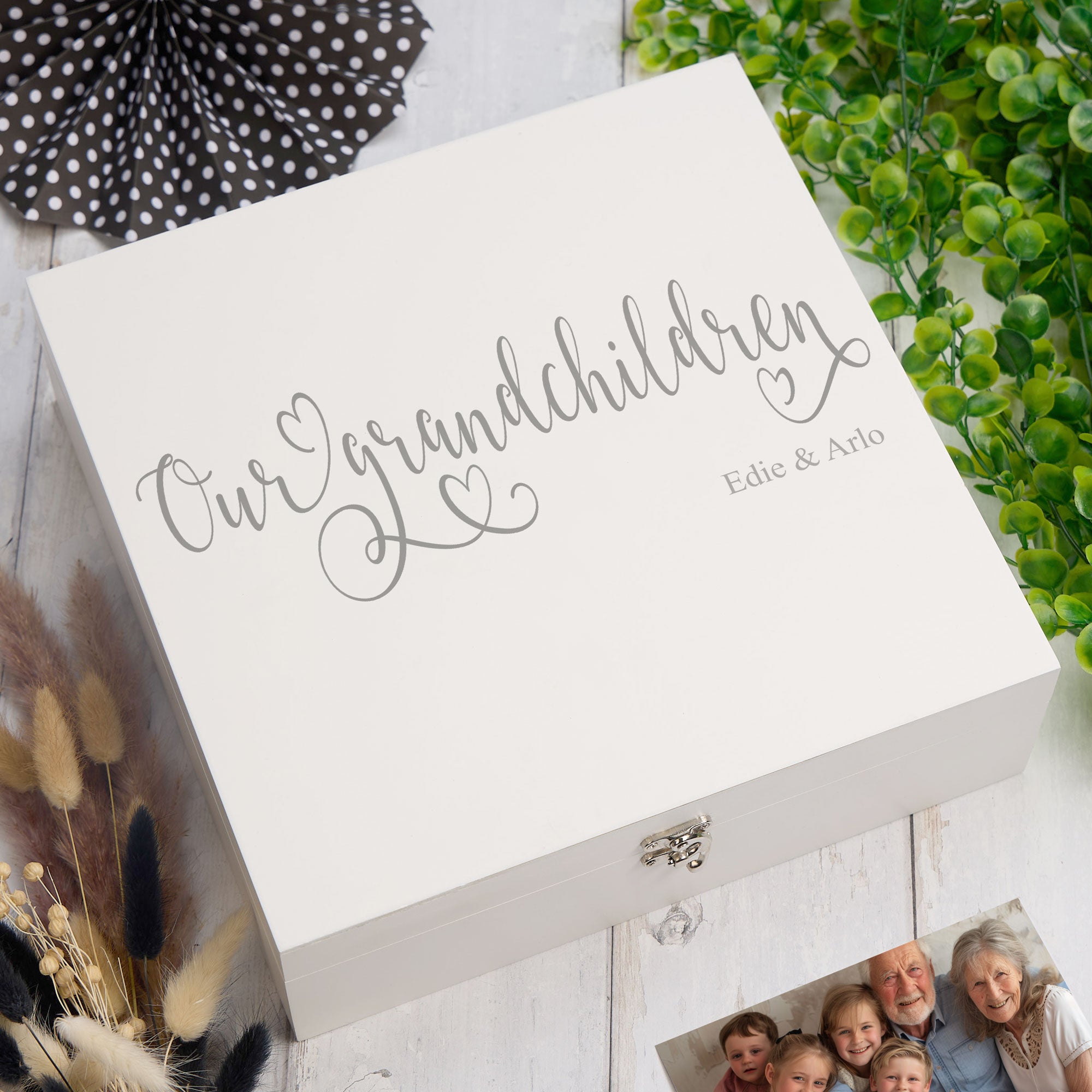 ukgiftstoreonline Personalised Our Grandchildren Keepsake Memory Box Keepsake Memory Box ukgiftstoreonline
