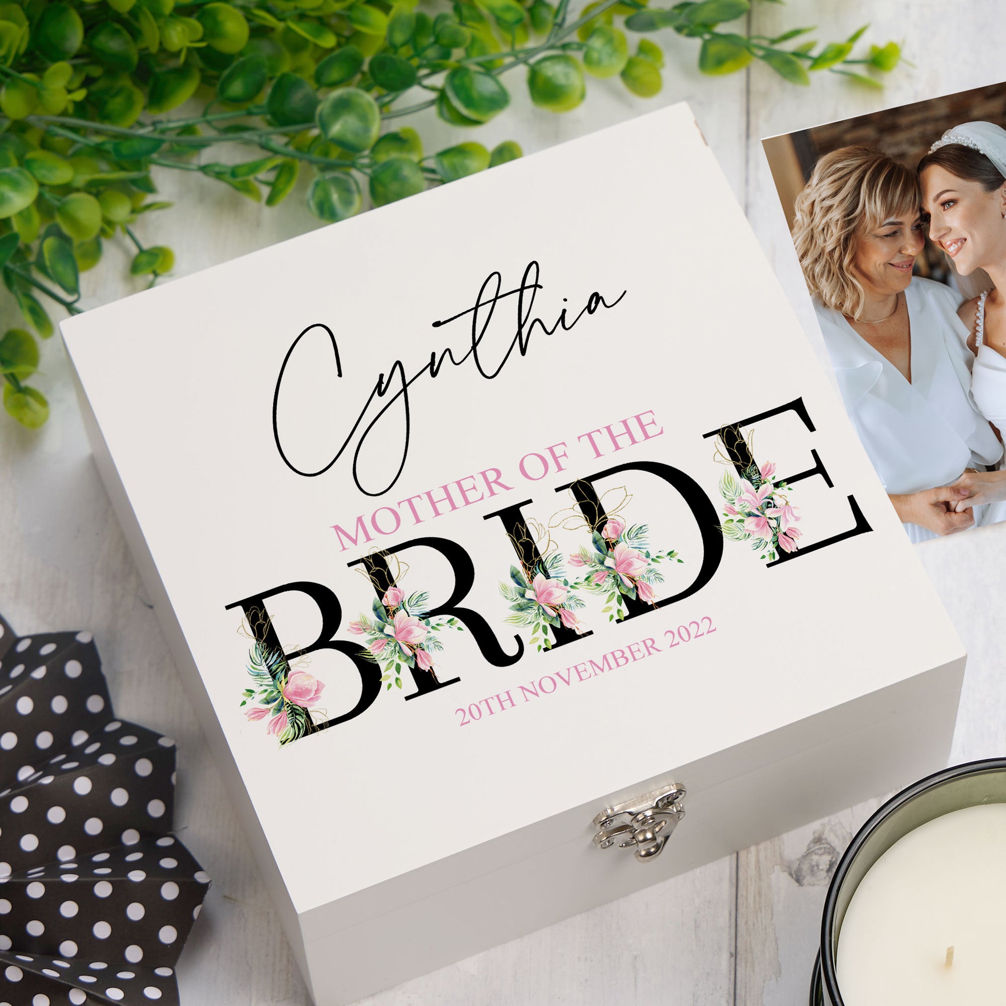 Personalised Mother Of Bride Wedding Keepsake Memory Box Gift Keepsake Memory Box ukgiftstoreonline Wood Box Medium