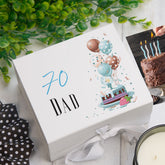 Personalised 70th Birthday Gifts For Him Keepsake Memory Box