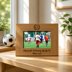 Football Themed Personalised Wooden Engraved Photo Frame Photo Frame ukgiftstoreonline
