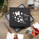 Mum In Loving Memory Black Butterfly Photo Album For 50 x 6 by 4 Photos photo album ukgiftstoreonline