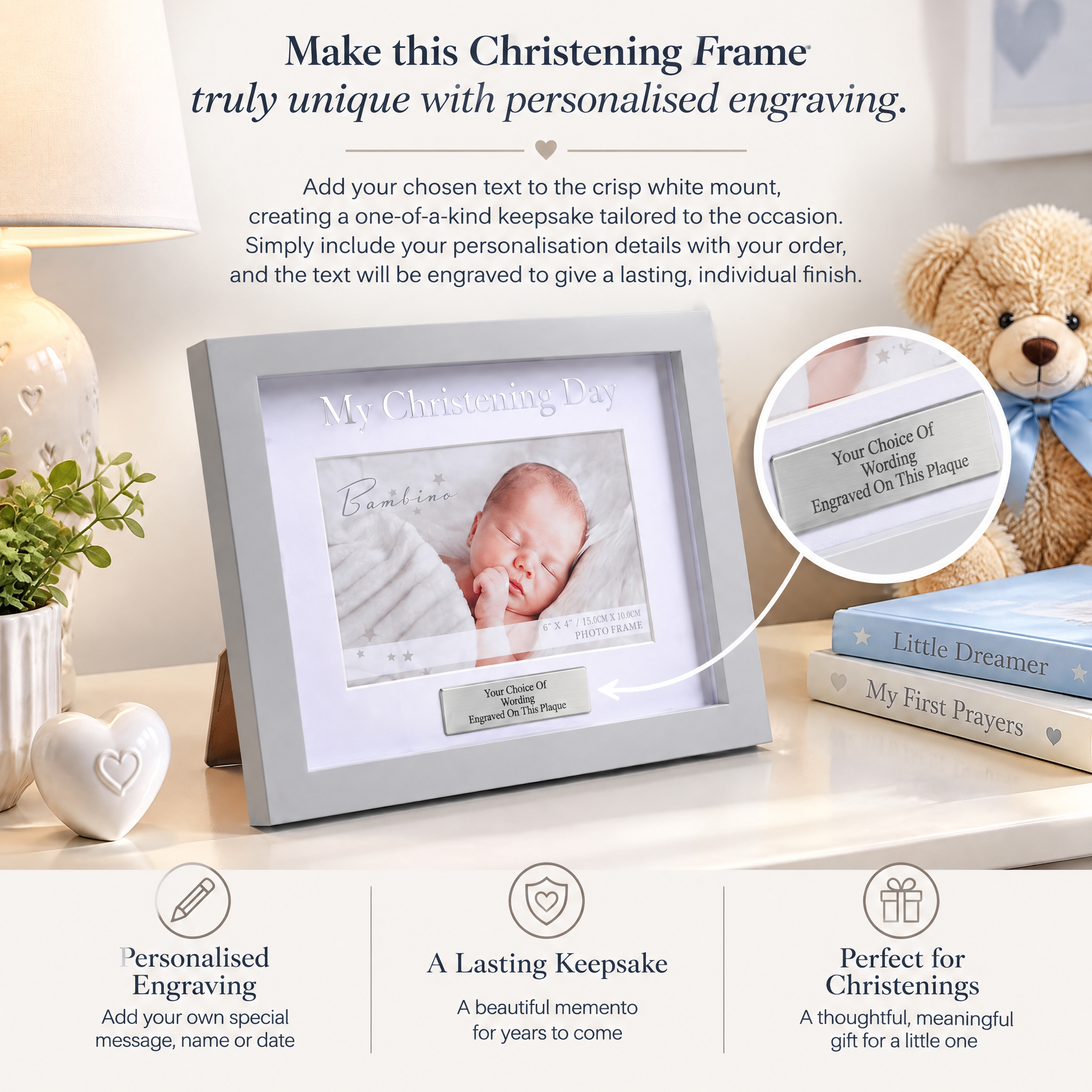 Personalised My Christening Day Photo Keepsake Frame Gift Photo Frame ukgiftstoreonline