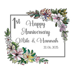 Personalised Any Anniversary Candle Gift 1st, 5th, 10th, 25th, 30th, 40th, 50th, 60th