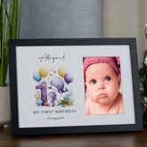 Personalised First Birthday Photo Frame With Sea Animals