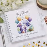 Personalised Baby Boy or Girl Scrapbook Sea Mammal Design Scrapbook Memories of My First Year Birthday Album