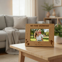 Personalised Fairy Godmother Photo Frame Gift Godmother Photo Frame ukgiftstoreonline Landscape 8 x 10 Inch