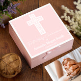 Personalised First Communion Keepsake Box Gift For Boys and Girls With Cross
