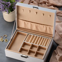 Personalised Elegant Jewellery Box Custom Photo Gift For Mum, Mummy, Grandma For Any Occasion With A Beautiful Heart Design Personalised Jewellery Box ukgiftstoreonline