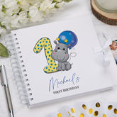 Personalised Baby Boy First Birthday Scrapbook Photo album