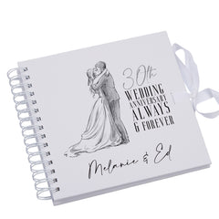Personalised 30th Anniversary Gift Scrapbook Photo Album Guest Book