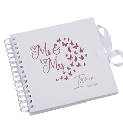 Personalised Wedding Scrapbook Photo Album Or Guest Book Butterfly Design