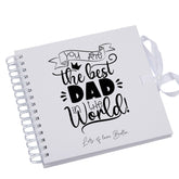 Personalised Best Dad in The World Scrapbook Photo Album Keepsake Memory Book