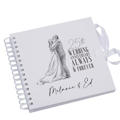 Personalised 25th Anniversary Gift Scrapbook Photo Album Guest Book Memory Keepsake