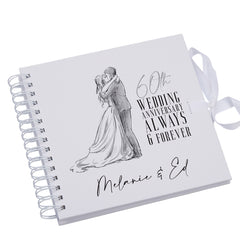 Personalised 60th Anniversary Gift Scrapbook Photo Album Guest Book