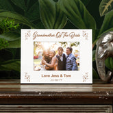 White Engraved Personalised Grandmother Of The Bride Photo Frame Gift