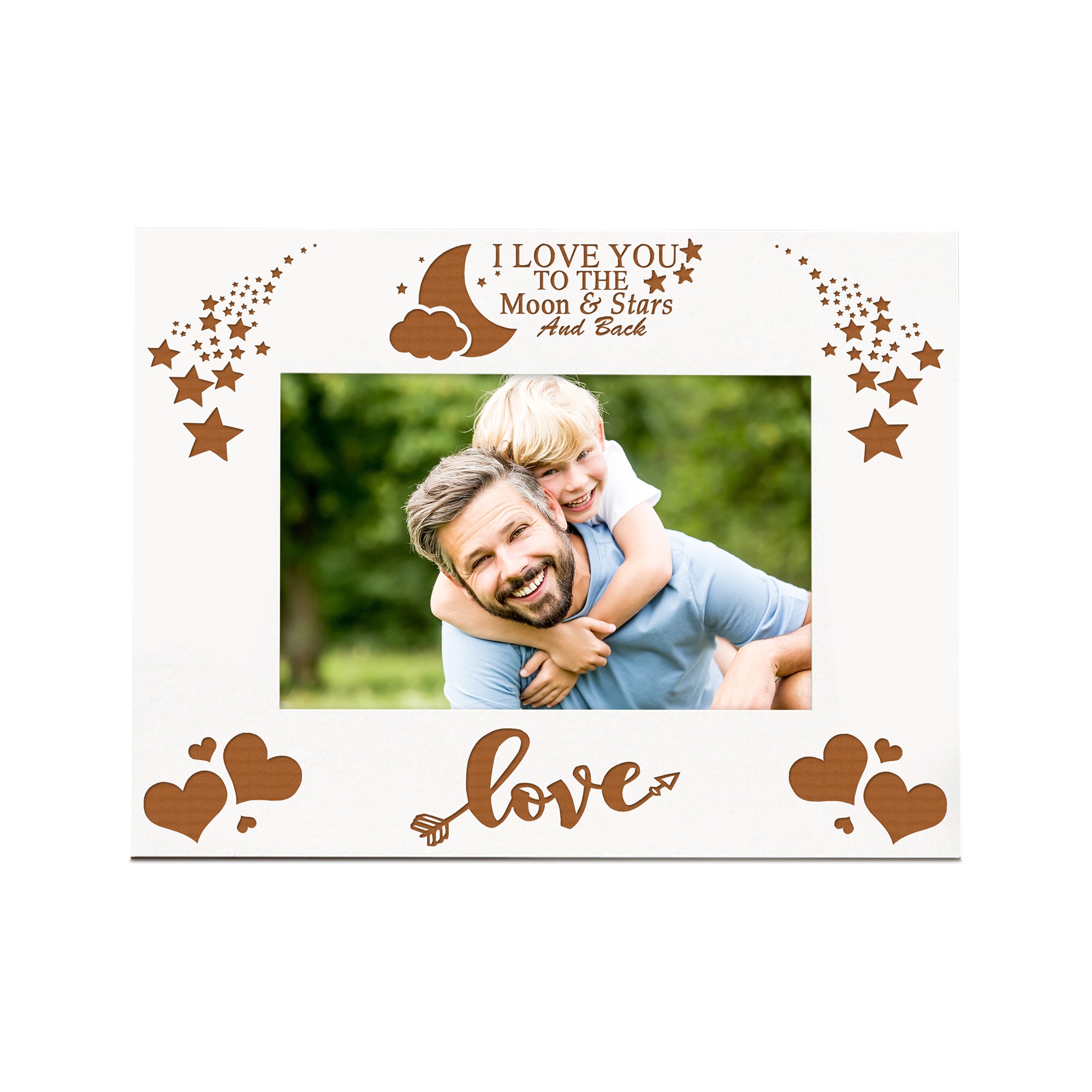 Love You To The Moon And Back White Photo Frame Gift Love Photo Frame ukgiftstoreonline