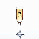 Personalised 21st Birthday Champagne Prosecco Glass Gift For Her