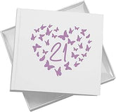 21st Birthday White Photo Album Gift With Butterflies 50 x 6x4 Photos Pack of 5 Wholesale Trade photo album ukgiftstoreonline