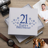 21st Birthday Photo Album Gift For Him For 50 x 6 by 4 Photos
