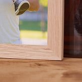 Personalised Dad Love You To The Moon Book Photo Frame Solid Oak Wood Gift