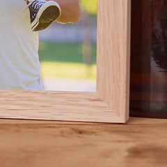 Personalised Dad Love You To The Moon Book Photo Frame Solid Oak Wood Gift