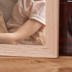 Personalised Dad Book Photo Frame Solid Oak Wood Gift No Matter How Tall