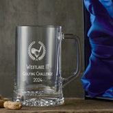 Personalised 1 Pint Golfing Beer Glass Tankard In Silk Lined Gift Box