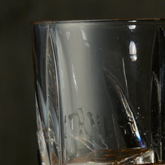 Personalised Gift for Retirement Crystal Cut Whiskey Glass With name and Sentiment Personalised Whiskey Glass ukgiftstoreonline