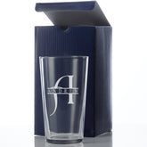 Personalised Engraved Name and Letter Beer Perfect Pint Glass Gift