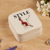 Personalised Jewellery Box Gift For Her With Lady In Red