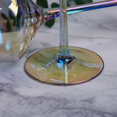 Personalised 50th Birthday Iridescent Wine Glass Gift