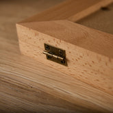 Personalised Solid Oak Wood Double Photo Frame Top Engraved Text