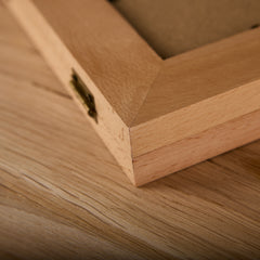 Personalised Solid Oak Wood Double Anniversary Photo Frame 1st 5th 10th 25th 30th 40th 50th 60th