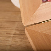 Personalised Solid Oak Wood Double Photo Frame with Custom Engraving, Wedding and Anniversary any occasion, Orchid Flowers