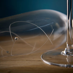 Pair Of Luxury Champagne Flute Glass with Doble Heart and Crystals Wedding Anniversary