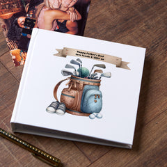 Personalised Golfing Dad Vintage Photo Album Gift